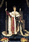 Jean-Auguste Dominique Ingres Portrait of the King Charles X of France in coronation robes oil painting artist